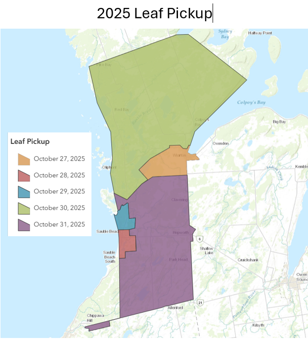 2025 Leaf Pickup 2025 leaf pickup map