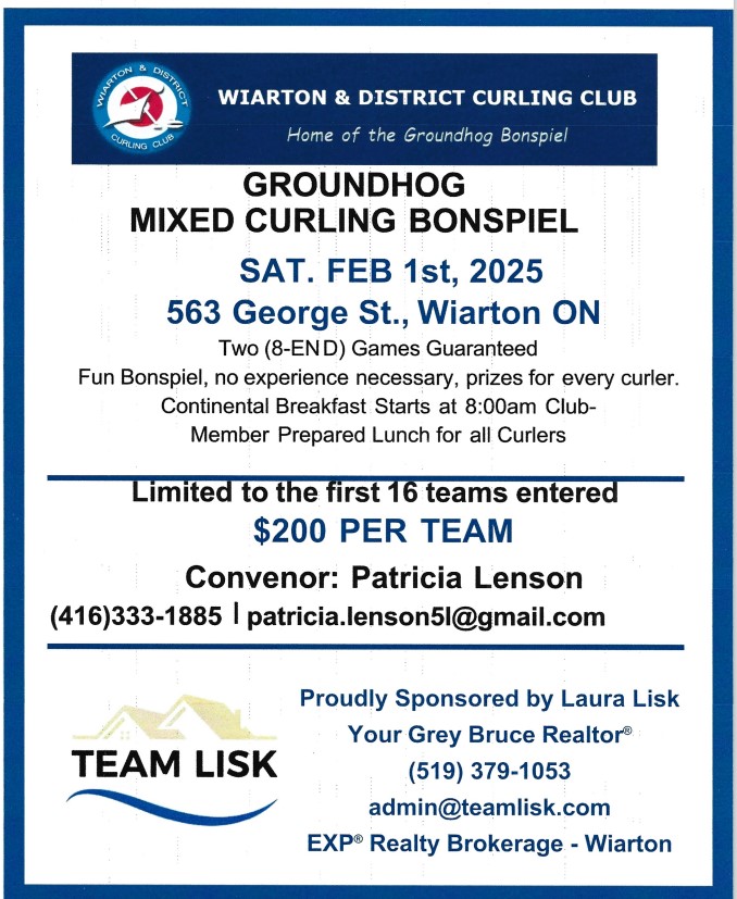 Curling Bonspiel Poster